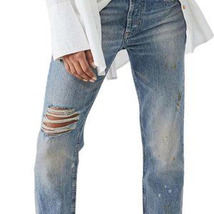 Free People Slim Straight Leg Jeans